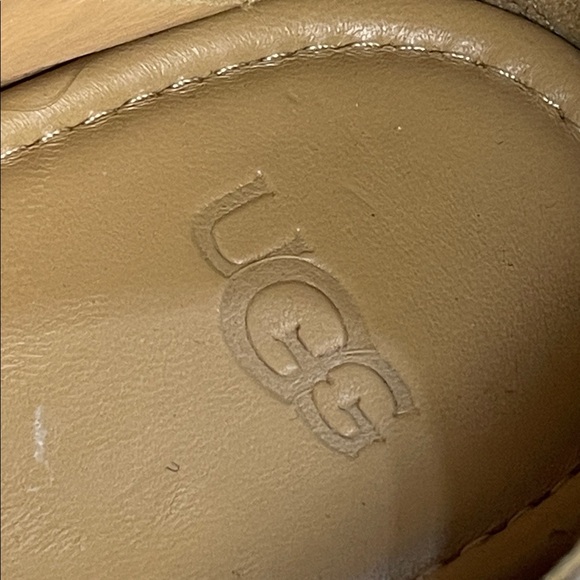 UGG Women's Tan Suede Loafers - Picture 6 of 8